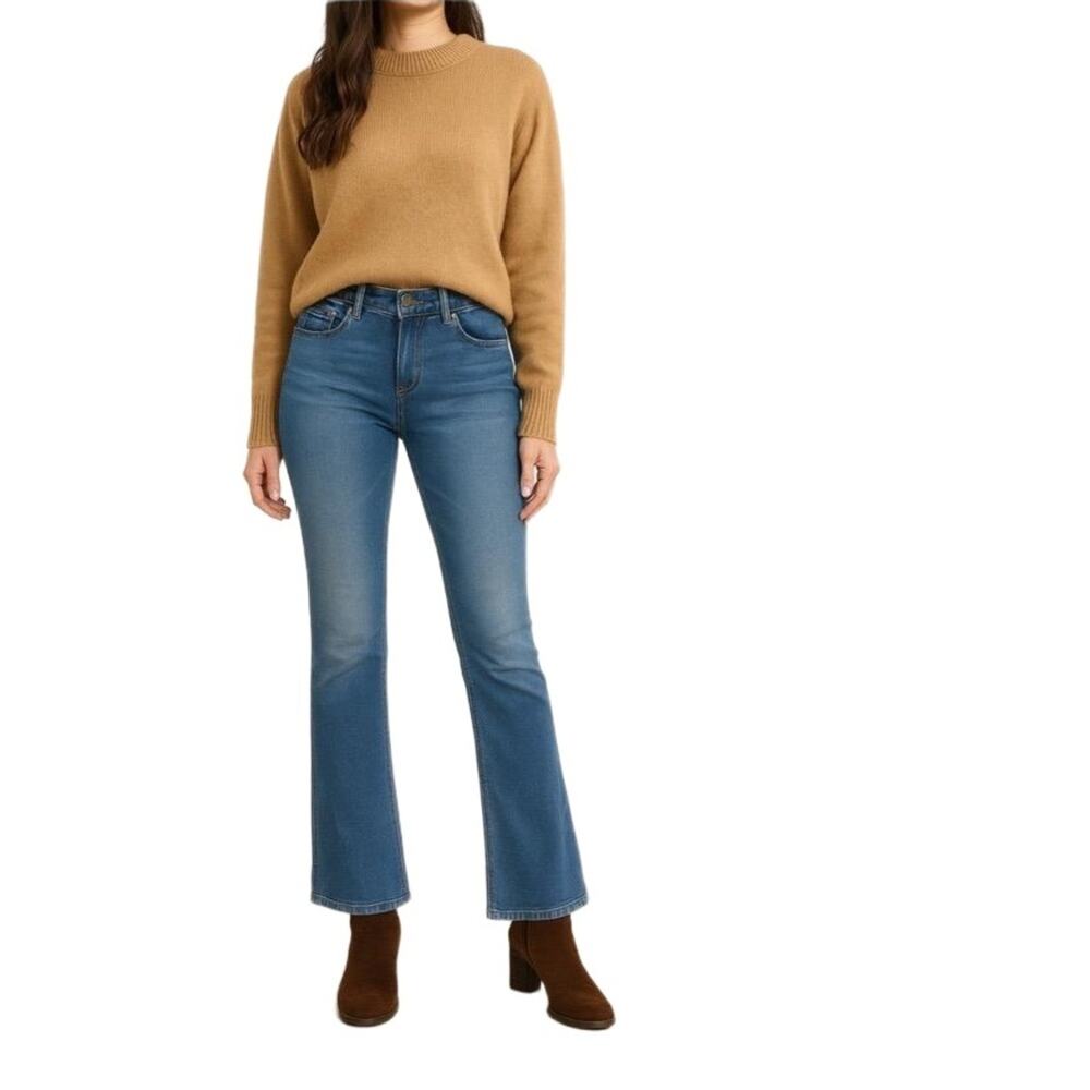 Jolt‎ Mid Rise Bootcut Jeans Juniors 7, no size or fabric tag, see measurements